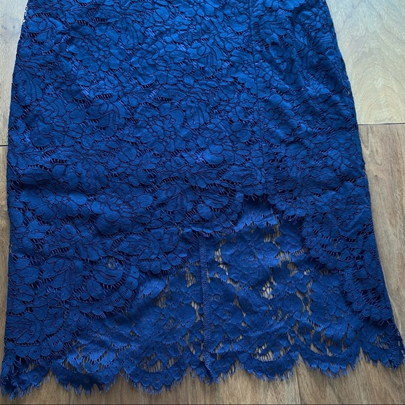 *SOLD*Lulu's Flirting with Desire Navy Blue Lace - Picture 7 of 15